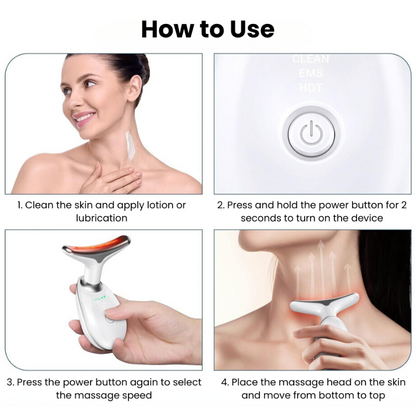 Dropshipping Facial Massager Neck Facial Beauty Device Lifting Tighten Skin Care Tool